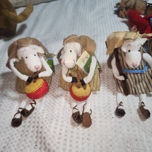 REALLY WOOLY NWT SET OF 3 NATIVITY LAMBS CHRISTMAS 2005 Vintage